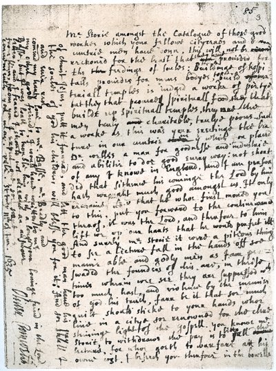 ストーリー氏への手紙、1899年1月11日、1899年1月11日、セントアイブス、オリバークロムウェルによる手紙 作： Unbekannt