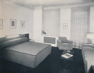 1936年、ニューヨークのロバートヘラーによって設計された男性用ベッドルーム 作： Unbekannt