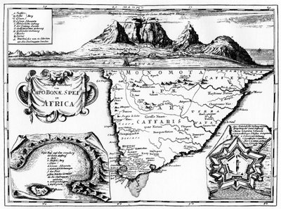 ケープオブグッドホープの地図、南アフリカ、1719 1931 作： Unbekannt