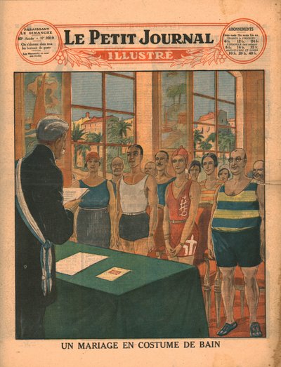 水着の結婚、1929年。 作： Unbekannt