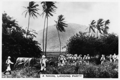 海軍の着陸パーティー、セントキッツ、西インド諸島、1937 作： Unbekannt
