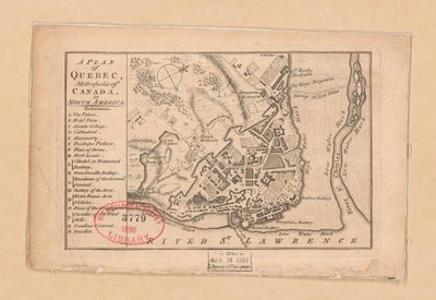 北米のカナダの大都市、ケベックの計画 作： Unbekannt