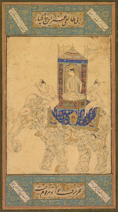 複合象に乗る王子c。 1590。 作： Unbekannt