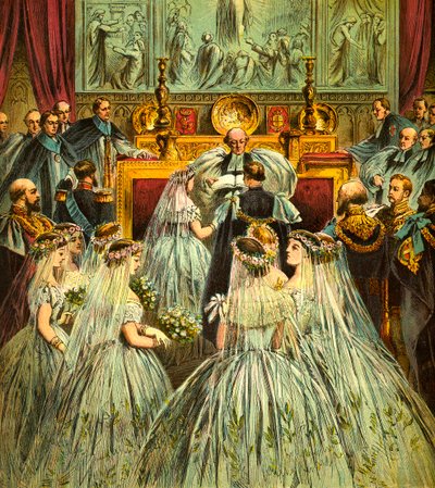 王室の結婚、c1850 作： Unbekannt