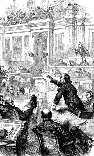 米国下院、ワシントンDC、米国のシーンc1860s c1880 作： Unbekannt