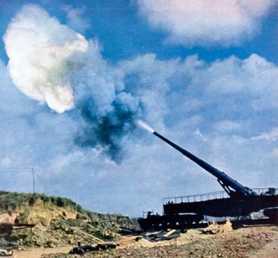 射撃命令の1秒後、フランス海峡沿岸、第二次世界大戦、1940年 作： Unbekannt