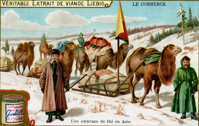 アジアのティーキャラバン、c1900 作： Unbekannt
