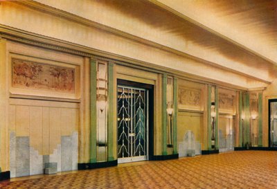 オズワルドP.ミルンによって設計された1933年のクラリッジスホテルの新しいボールルームの眺め 作： Unbekannt