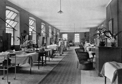 1904年、ロンドンのサザーク、ガイズ病院の病棟 作： Unbekannt