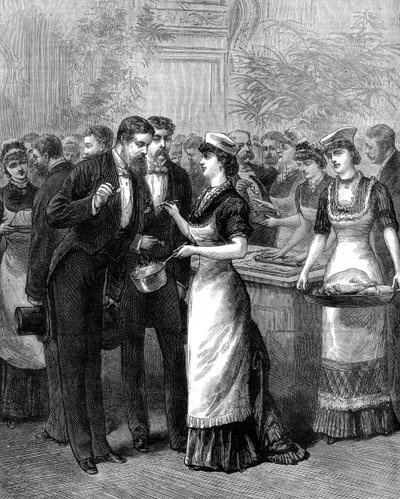 19世紀の若い女性の料理学校 作： Unbekannt