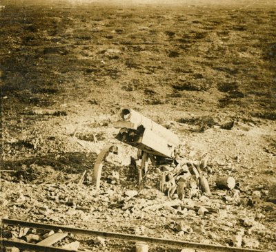放棄された155銃、c1914-c1918 作： Unbekannt