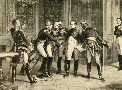 ナポレオン・ボナパルトの退位、1815年、1890年。 作： Unbekannt