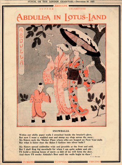 ロータスランドのアブドゥラ-スノーボール、1927 作： Unbekannt