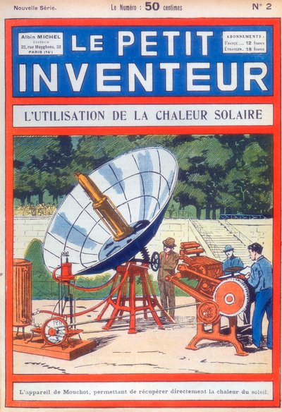 Abel Pifres太陽光発電印刷機、c1894 [c1927 作： Unbekannt
