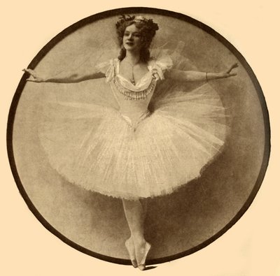 AdelineGenée、オールドスクールの絶妙なバレエトーダンサー、1910年。 作： Unbekannt