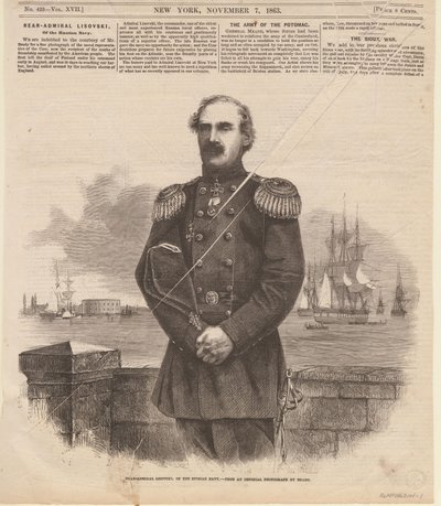 ステパン・ステパノビッチ・レソフスキー提督（1816～1866 年、ニューヨーク、1863 年）。 作： Unbekannt