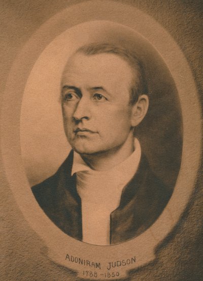アドニラムジャドソンJr.1788-1850、アメリカの会衆派、後にバプテストの宣教師、c1910s 作： Unbekannt