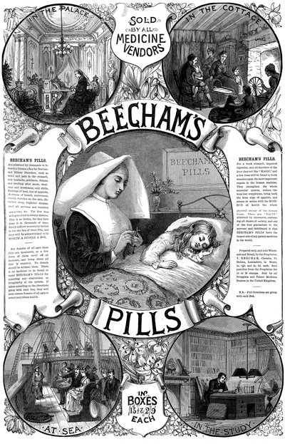 Beechams薬の広告、1887 作： Unbekannt