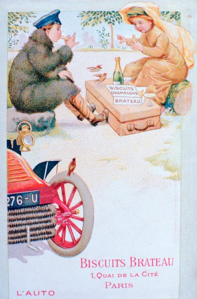 ビスケットBrateau、c1900の広告 作： Unbekannt