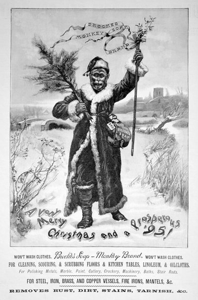 Brookes Monkeyブランドの石鹸の広告、1894 作： Unbekannt