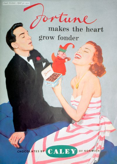 Caleyチョコレートの広告、1951年 作： Unbekannt