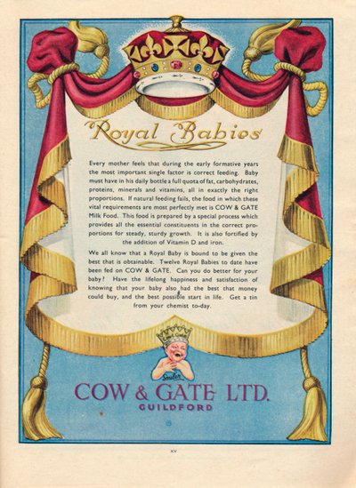 Cow＆Gate Ltd.の広告、1951年 作： Unbekannt