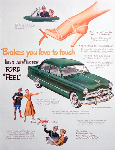フォード車の広告、1949 作： Unbekannt