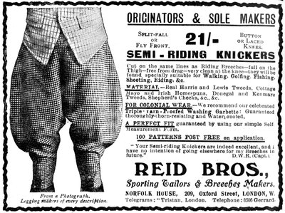 Reid Bros、スポーツテーラー、ブリーチメーカーの広告 作： Unbekannt