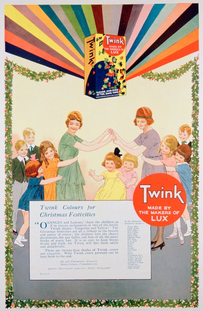イケメン染料の広告、1922年 作： Unbekannt