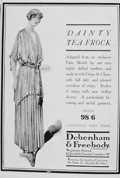 Debenham and Freebodyによる茶葉の宣伝、1916年 作： Unbekannt