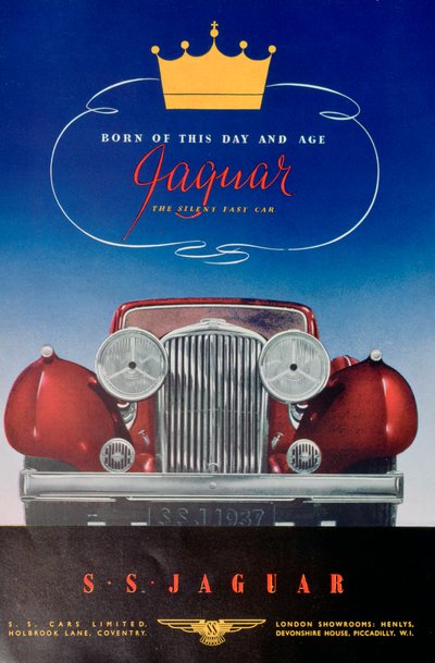 ジャガーSS車の広告、1937 作： Unbekannt