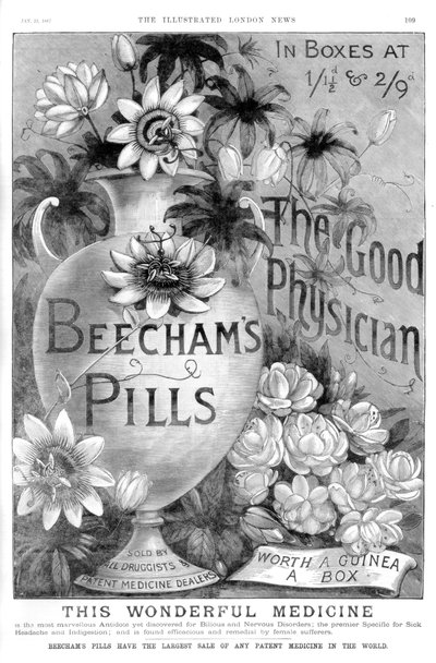 Beechamsの丸薬の広告、1887 作： Unbekannt