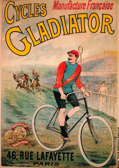 サイクルグラディエーター自転車の広告、c1900 作： Unbekannt
