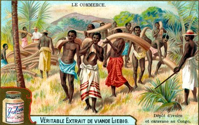 リービッグ肉エキスの広告、フランス語、c 1900 作： Unbekannt
