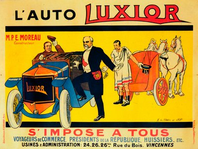 Luxior車の広告、c1912-1914 作： Unbekannt