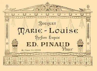 マリールイーズの香水の広告、1903。 作： Unbekannt