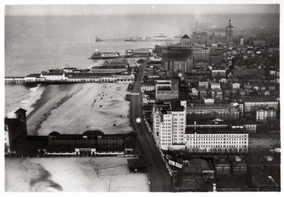 1930年にツェッペリンから見た米国ニュージャージー州アトランティックシティの航空写真 作： Unbekannt
