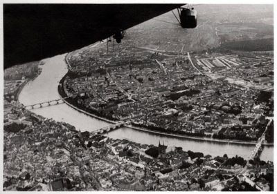 ツェッペリンからのスイス、バーゼルの航空写真、1928 1933 作： Unbekannt
