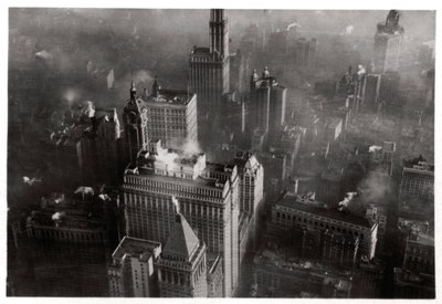 1928年1933年、ツェッペリンからのマンハッタン、ニューヨーク市、米国の航空写真 作： Unbekannt