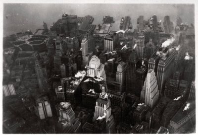 1928年1933年、ツェッペリンからのマンハッタン、ニューヨーク市、米国の航空写真 作： Unbekannt