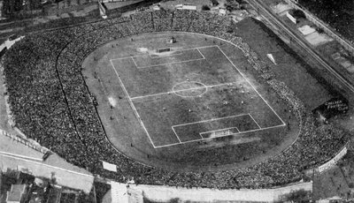 スタンフォードブリッジ、チェルシーフットボールクラブ、ロンドン、c1922のスタジアムの航空写真 作： Unbekannt