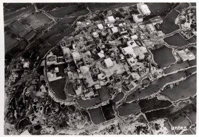 ツェッペリンからのパレスチナエルサレム周辺の高さの航空写真、1931年1933年 作： Unbekannt