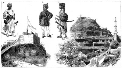 アフガニスタンとハイデラバードの画像、中央インド、1888 作： Unbekannt