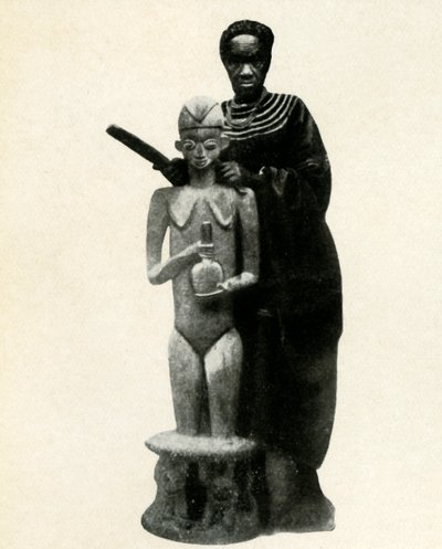 アフリカの彫刻家Cameroons、1947年。 作： Unbekannt