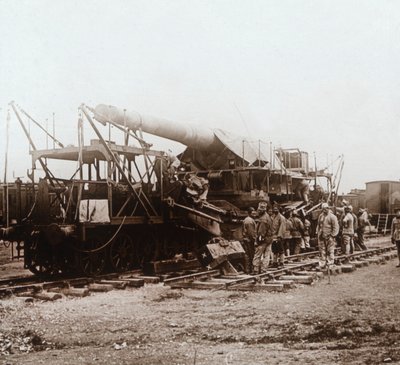 アフリカ軍と重砲、フランス北部のシャンパーニュ、c1914-c1918 作： Unbekannt