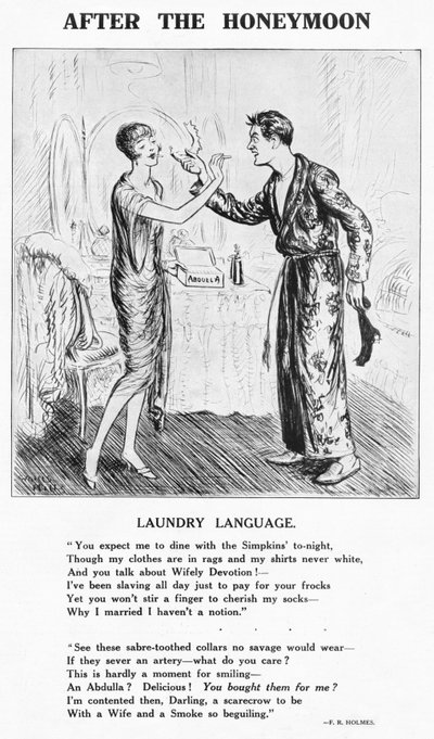 ハネムーンの後-ランドリー荷物、1927 作： Unbekannt