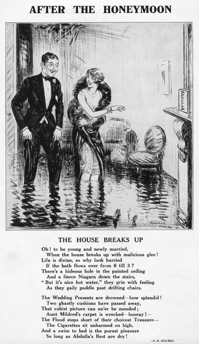 新婚旅行の後-家が壊れる、1927 作： Unbekannt