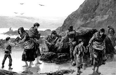飢饉の余波、アイルランド 1840 年代、1886 年 作： Unbekannt