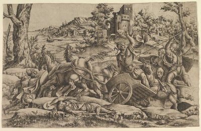 オディオスを殺すアガメムノン、カリフォルニア州。 1545年。 作： Unbekannt