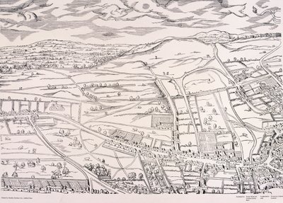 ロンドンの「アガス」地図、c1561 作： Unbekannt